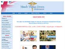 Tablet Screenshot of miracletherapydevices.co.uk